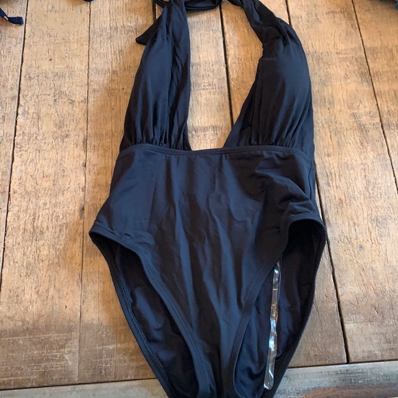 Modcloth Black One Piece Swimsuit - Picture 1 of 8